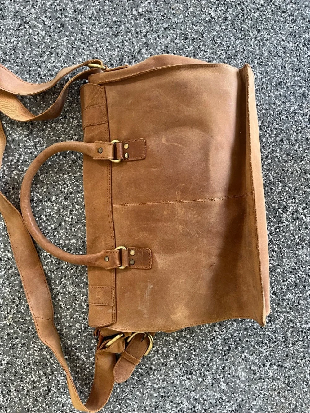 Urban forest messenger bag